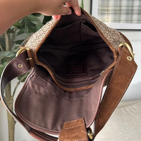 Vintage Coach Soho Suede brown Bag - Picture 5 of 6